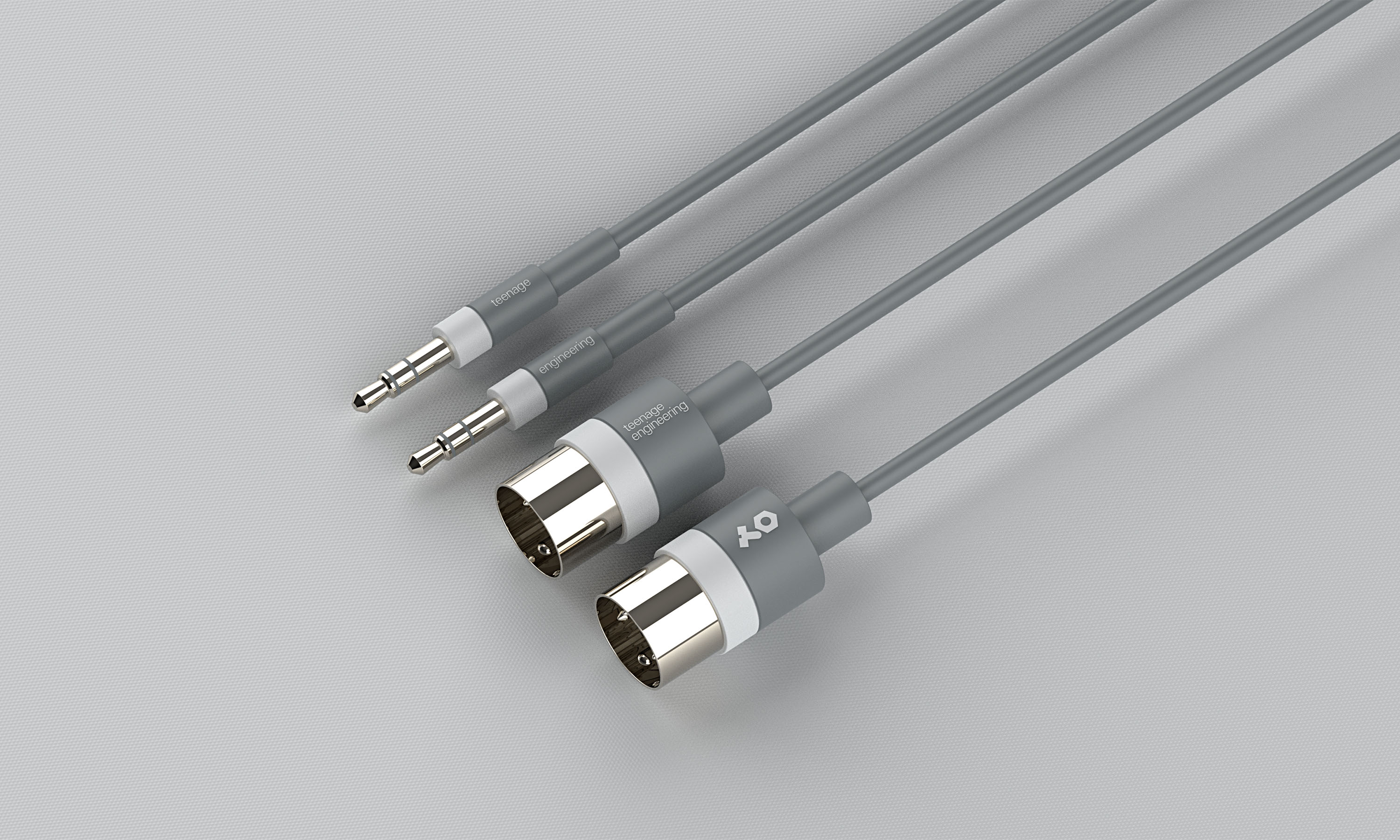 MIDI & 3.5mm TRRS Cable industrial design and render